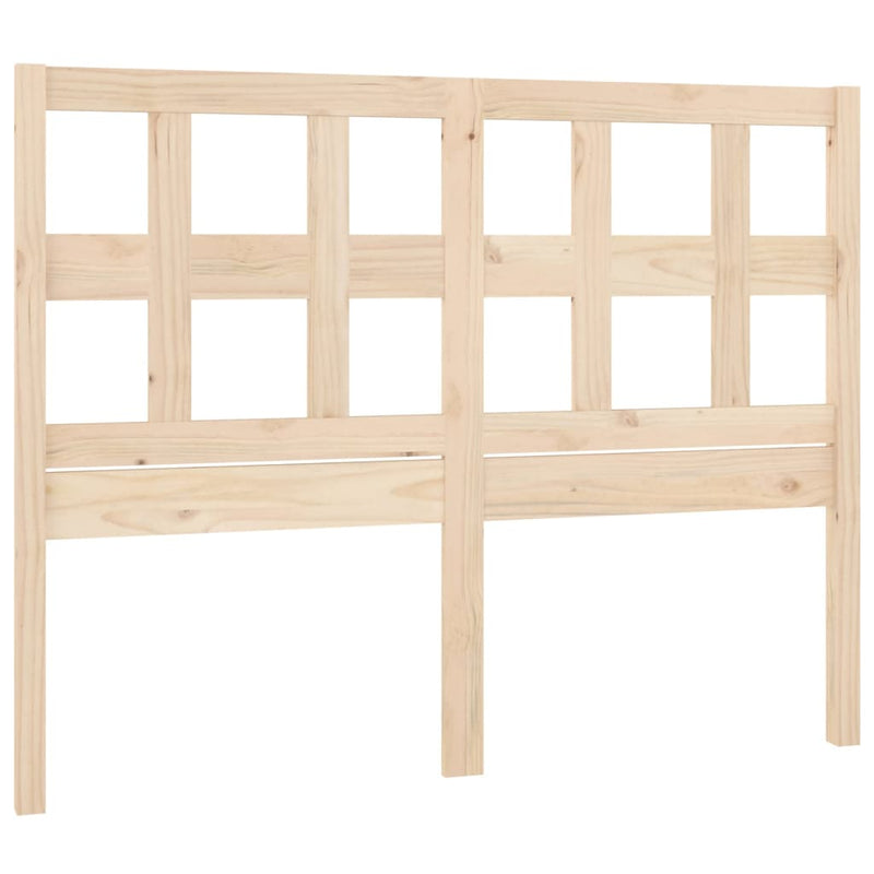 vidaXL tömör fenyőfa ágyfejtámla 125,5 x 4 x 100 cm