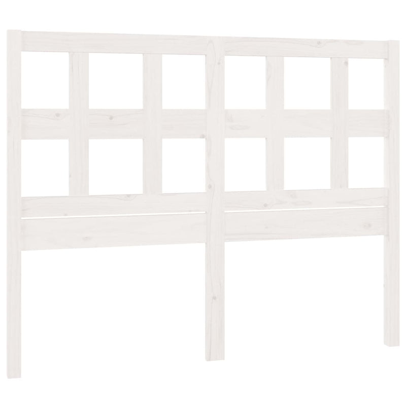 vidaXL fehér tömör fenyőfa ágyfejtámla 145,5 x 4 x 100 cm