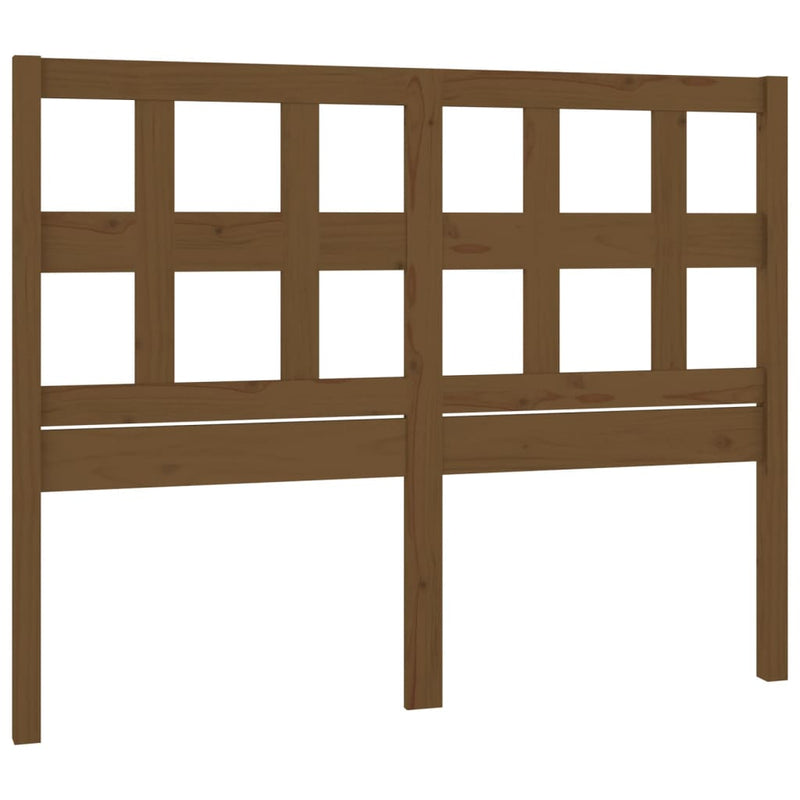 vidaXL mézbarna tömör fenyőfa ágy fejtámla 145,5 x 4 x 100 cm