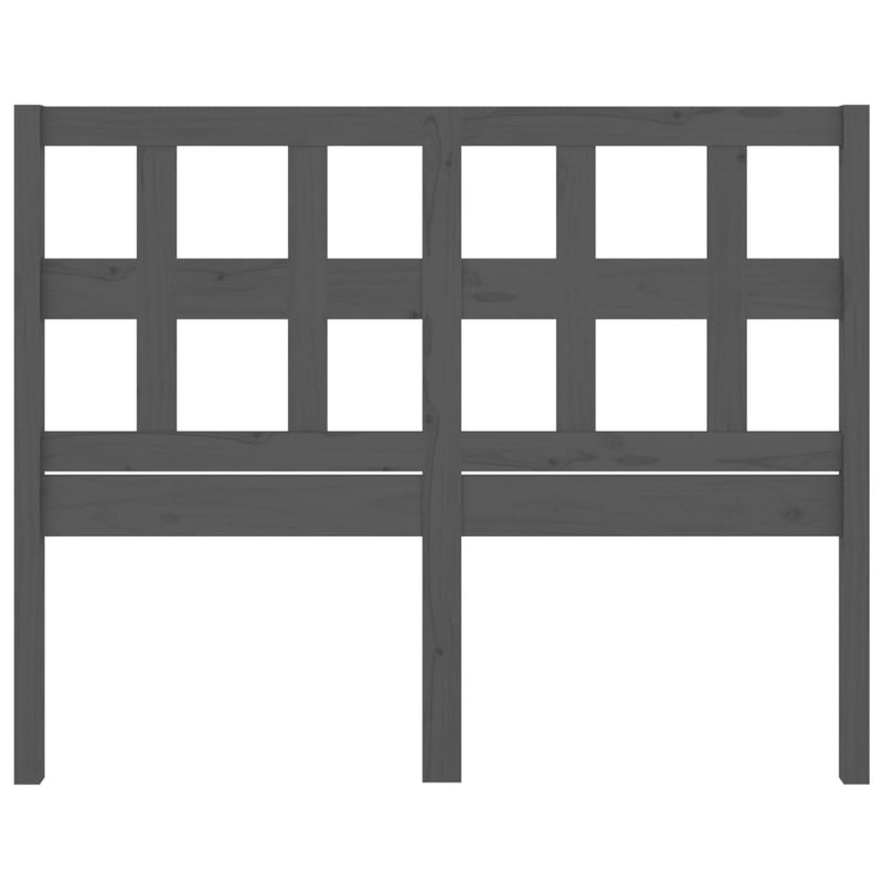 vidaXL szürke tömör fenyőfa ágyfejtámla 165,5 x 4 x 100 cm