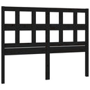 vidaXL fekete tömör fenyőfa ágyfejtámla 165,5x4x100 cm