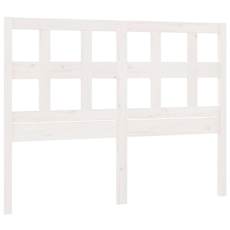 vidaXL fehér tömör fenyőfa ágyfejtámla 205,5 x 4 x 100 cm