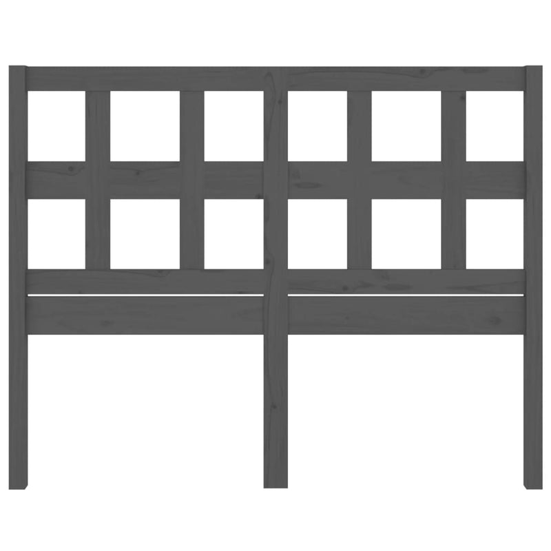 vidaXL szürke tömör fenyőfa ágyfejtámla 205,5x4x100 cm