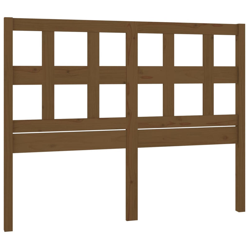 vidaXL mézbarna tömör fenyőfa ágyfejtámla 205,5x4x100 cm