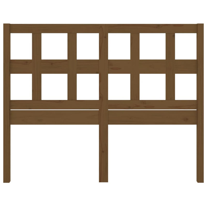 vidaXL mézbarna tömör fenyőfa ágyfejtámla 205,5x4x100 cm