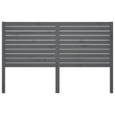 vidaXL szürke tömör fenyőfa ágyfejtámla 126 x 4 x 100 cm