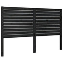 vidaXL fekete tömör fenyőfa ágyfejtámla 126 x 4 x 100 cm