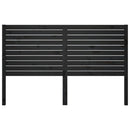 vidaXL fekete tömör fenyőfa ágyfejtámla 146 x 4 x 100 cm