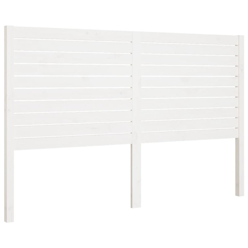 vidaXL fehér tömör fenyőfa ágyfejtámla 166 x 4 x 100 cm