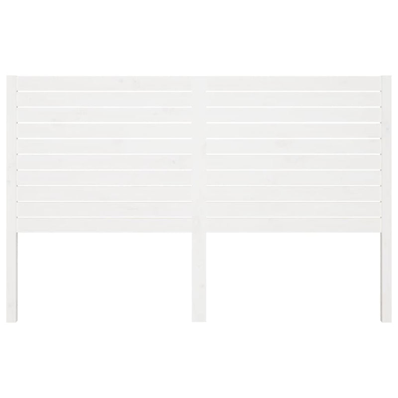 vidaXL fehér tömör fenyőfa ágyfejtámla 206 x 4 x 100 cm