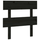 vidaXL fekete tömör fenyőfa ágyfejtámla 103,5x3x81 cm
