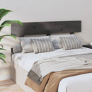 vidaXL szürke tömör fenyőfa ágyfejtámla 124x3x81 cm