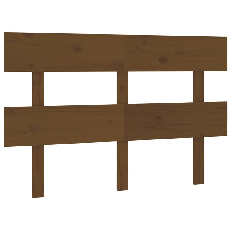 vidaXL mézbarna tömör fenyőfa ágyfejtámla 138x3x81 cm