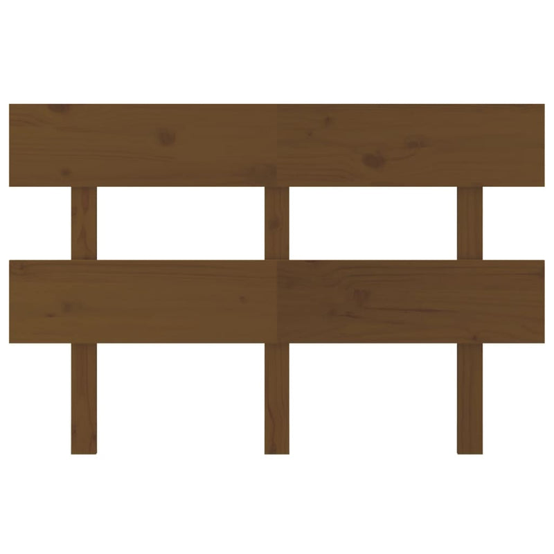 vidaXL mézbarna tömör fenyőfa ágyfejtámla 138x3x81 cm
