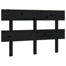 vidaXL fekete tömör fenyőfa ágyfejtámla 138x3x81 cm