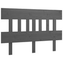 vidaXL szürke tömör fenyőfa ágyfejtámla 203,5x3x81 cm