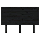 vidaXL fekete tömör fenyőfa ágyfejtámla 124x6x82,5 cm