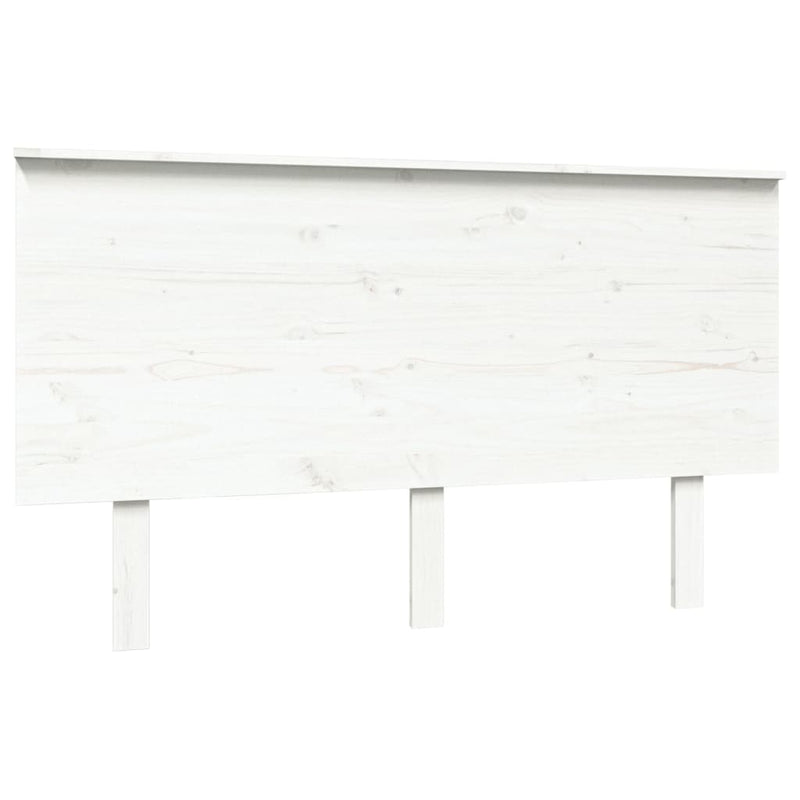 vidaXL fehér tömör fenyőfa ágyfejtámla 139x6x82,5 cm