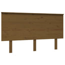 vidaXL mézbarna tömör fenyőfa ágyfejtámla 139x6x82,5 cm