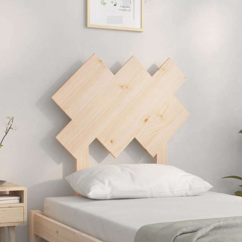 vidaXL tömör fenyőfa ágyfejtámla 72,5x3x81 cm