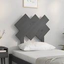 vidaXL szürke tömör fenyőfa ágyfejtámla 72,5x3x81 cm