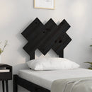 vidaXL fekete tömör fenyőfa ágyfejtámla 72,5x3x81 cm