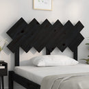 vidaXL fekete tömör fenyőfa ágyfejtámla 122,5x3x80,5 cm