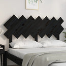 vidaXL fekete tömör fenyőfa ágyfejtámla 141x3x80,5 cm
