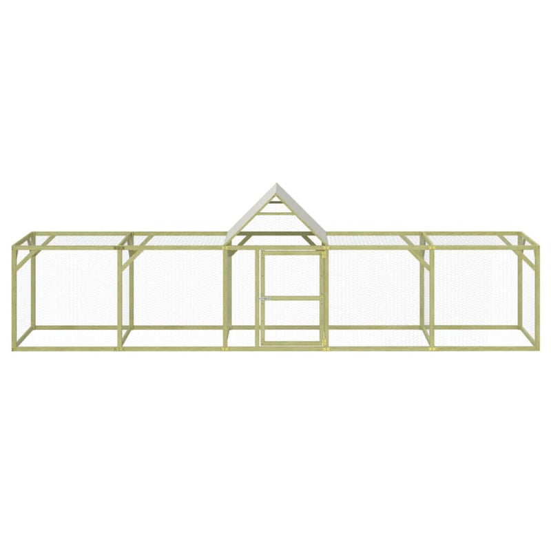 vidaXL impregnált tömör fenyőfa tyúkól 500 x 100 x 150 cm