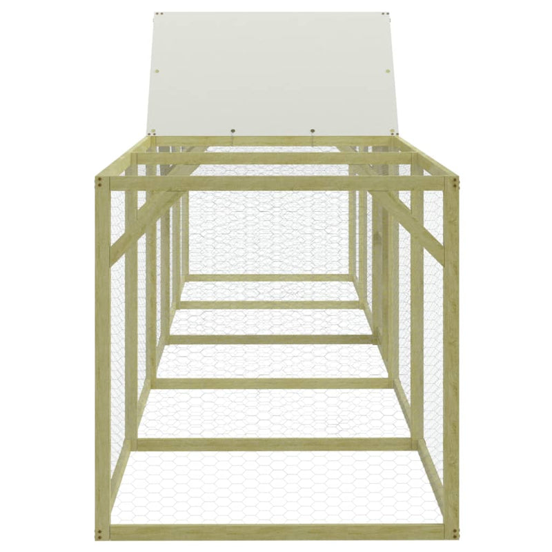 vidaXL impregnált tömör fenyőfa tyúkól 500 x 100 x 150 cm