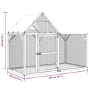 vidaXL impregnált tömör fenyőfa tyúkól 200x100x150 cm