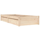 vidaXL ágykeret fiókokkal 75 x 190 cm (Small Single)