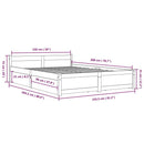 vidaXL fehér ágykeret fiókokkal 150 x 200 cm (King Size)