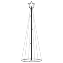 vidaXL kúp alakú karácsonyfa 108 kék LED-del 70 x 180 cm