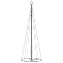 vidaXL kúp alakú karácsonyfa 310 meleg fehér LED-del 100 x 300 cm