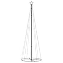vidaXL kúp alakú karácsonyfa 310 kék LED-del 100 x 300 cm