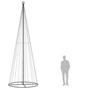 vidaXL kúp alakú karácsonyfa 732 meleg fehér LED-del 160 x 500 cm