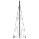 vidaXL kúp alakú karácsonyfa 732 színes LED-del 160 x 500 cm