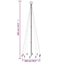 vidaXL hideg fehér fényű karácsonyfa tüskével 310 LED-del 300 cm