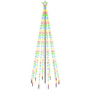 vidaXL színes fényű karácsonyfa tüskével 310 LED-del 300 cm