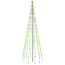 vidaXL karácsonyfa cövekkel 732 színes LED-del 500 cm