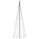 vidaXL karácsonyfa cövekkel 732 kék LED-del 500 cm