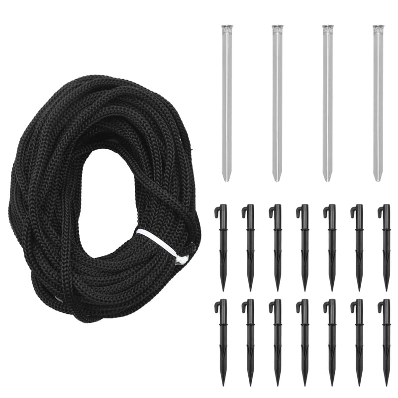 vidaXL karácsonyfa cövekkel 1134 színes LED-del 800 cm