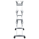 vidaXL ezüst cipőtartó kerekekkel 66 x 27 x 100 cm