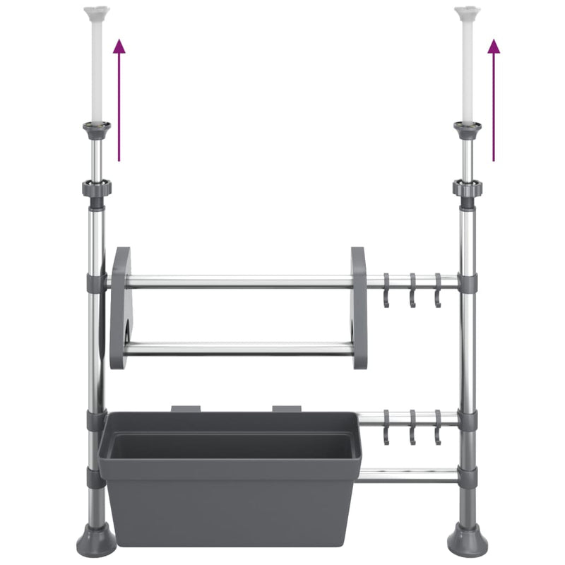 vidaXL alumínium állítható konyhai elrendező