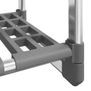 vidaXL 3 szintes ezüstszínű alumínium ruhafogas 59 x 29 x 192 cm