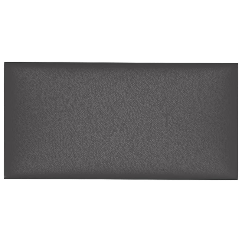 vidaXL 12 db szürke műbőr fali panel 30 x 15 cm 0,54 m²