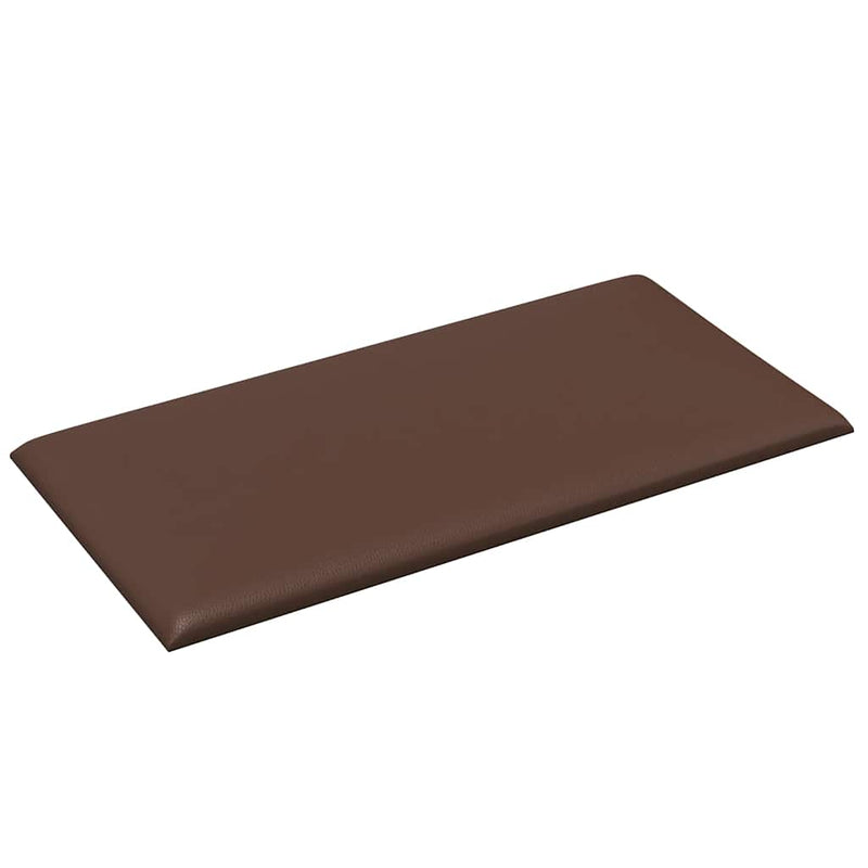 vidaXL 12 db barna műbőr fali panel 30 x 15 cm 0,54 m²