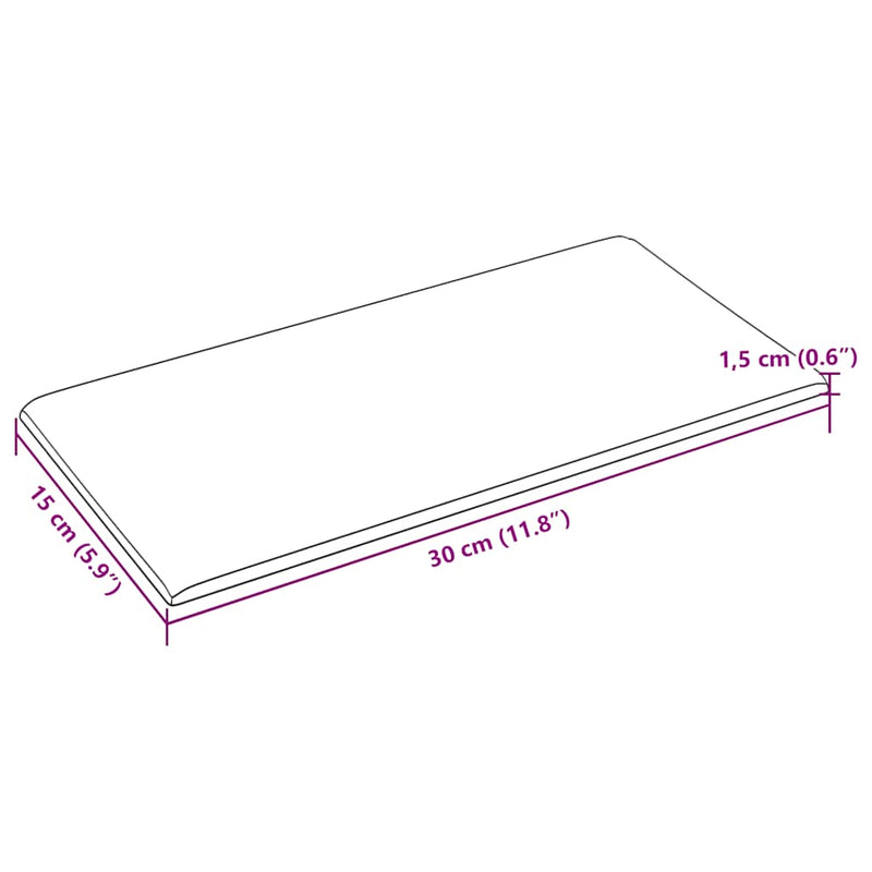 vidaXL 12 db barna műbőr fali panel 30 x 15 cm 0,54 m²