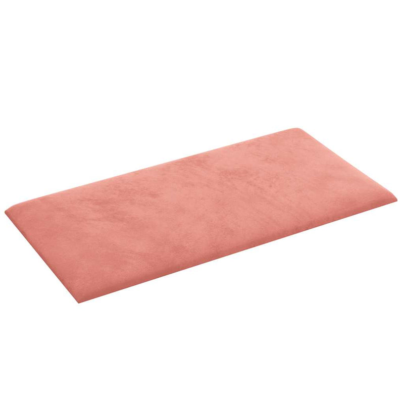 vidaXL 12 db rózsaszín bársony fali panel 30 x 15 cm 0,54 m²